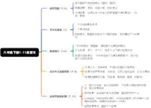 八年级历史下册1-11课复习