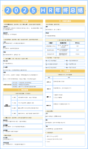 2025年HR年终总结