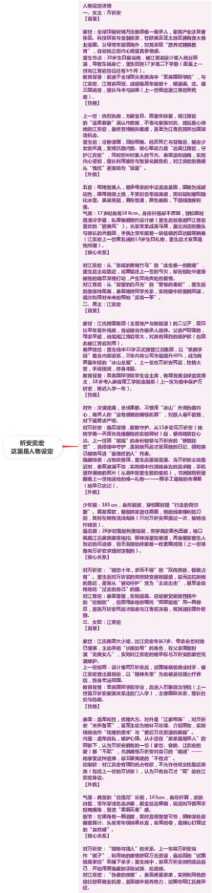 祈安奕宏人物设定详情