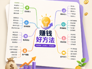 赚钱方法大全思维导图作品集