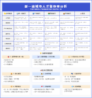 新一线城市人才留存率分析