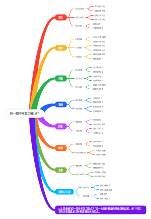 初一期中考复习重点