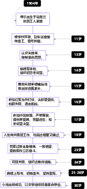 钢铁是怎样炼成的时间线