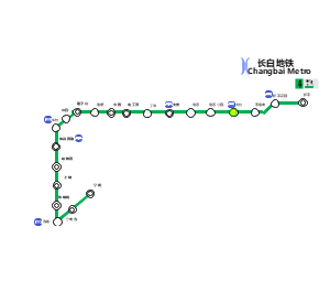 长白地铁4号线线路图（免费版）