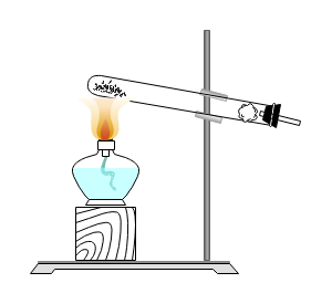 酒精灯加热高锰酸钾