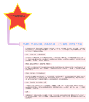 万兴脑图的优点