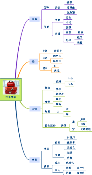 行李清单