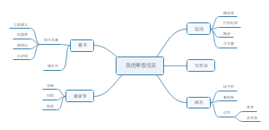 我的寒假生活思维导图