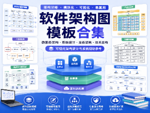 软件架构图模板作品集-微服务与系统设计可视化参考