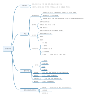 护理专业的护理评估的思维导图
