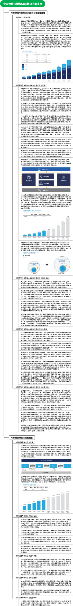 中国营销与销售SaaS解决方案市场