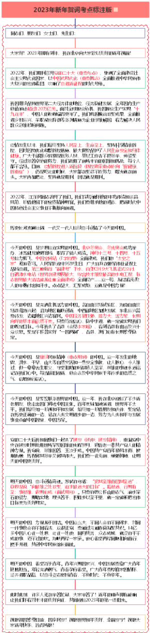 《2023年新年贺词考点标注版》