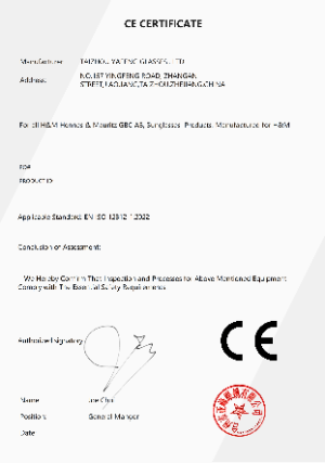 CE CERTIFICATE