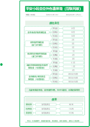 平安小玩童意外险